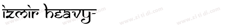 Izmir Heavy字体转换